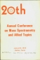 1972, 20th ASMS Conference Proceedings Cover